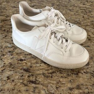 Veja Classic White Lace-Up Sneakers